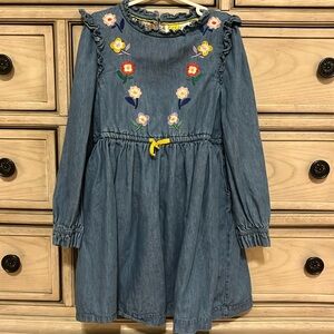 Mini Boden Floral Tie Waist Dress